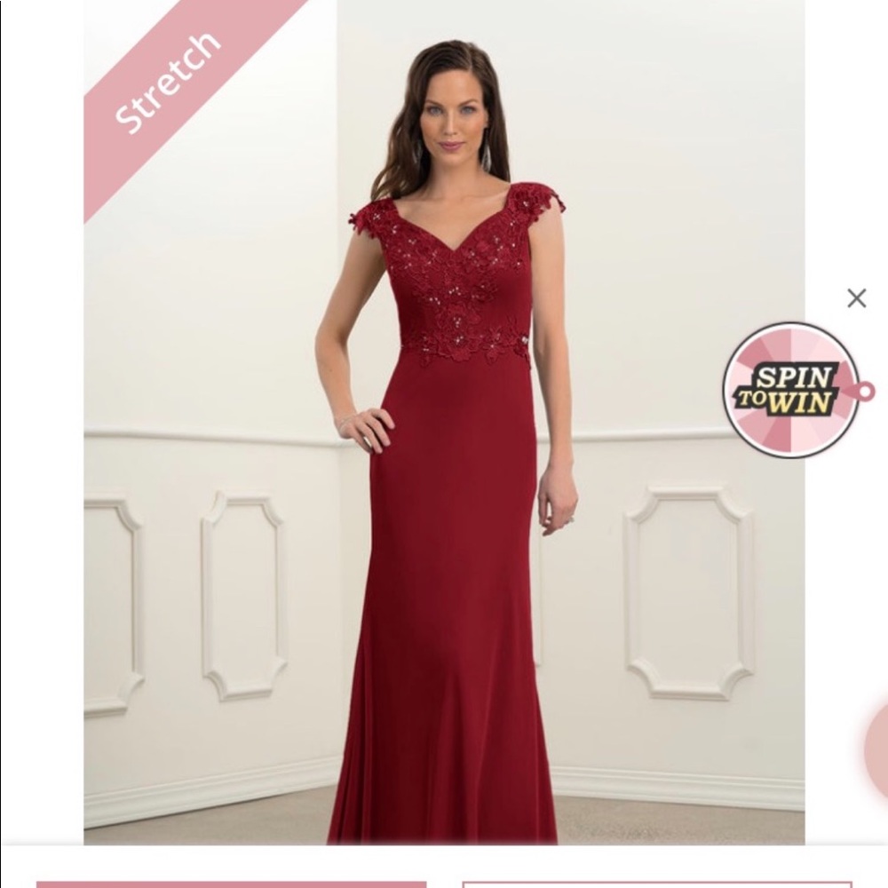 Bridesmaid Mother of Bride Azazie red Burgundy Dress bride